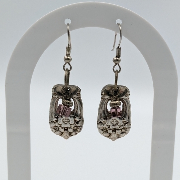 Hand crafted spoon earrings from Eternally Yours 1941 by 1847 Rogers Bros. - Picture 4 of 5